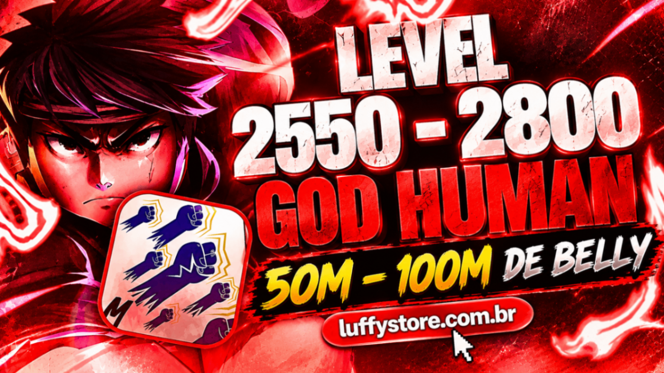 💵50M Lv2550 GodHuman BLOX FRUITS