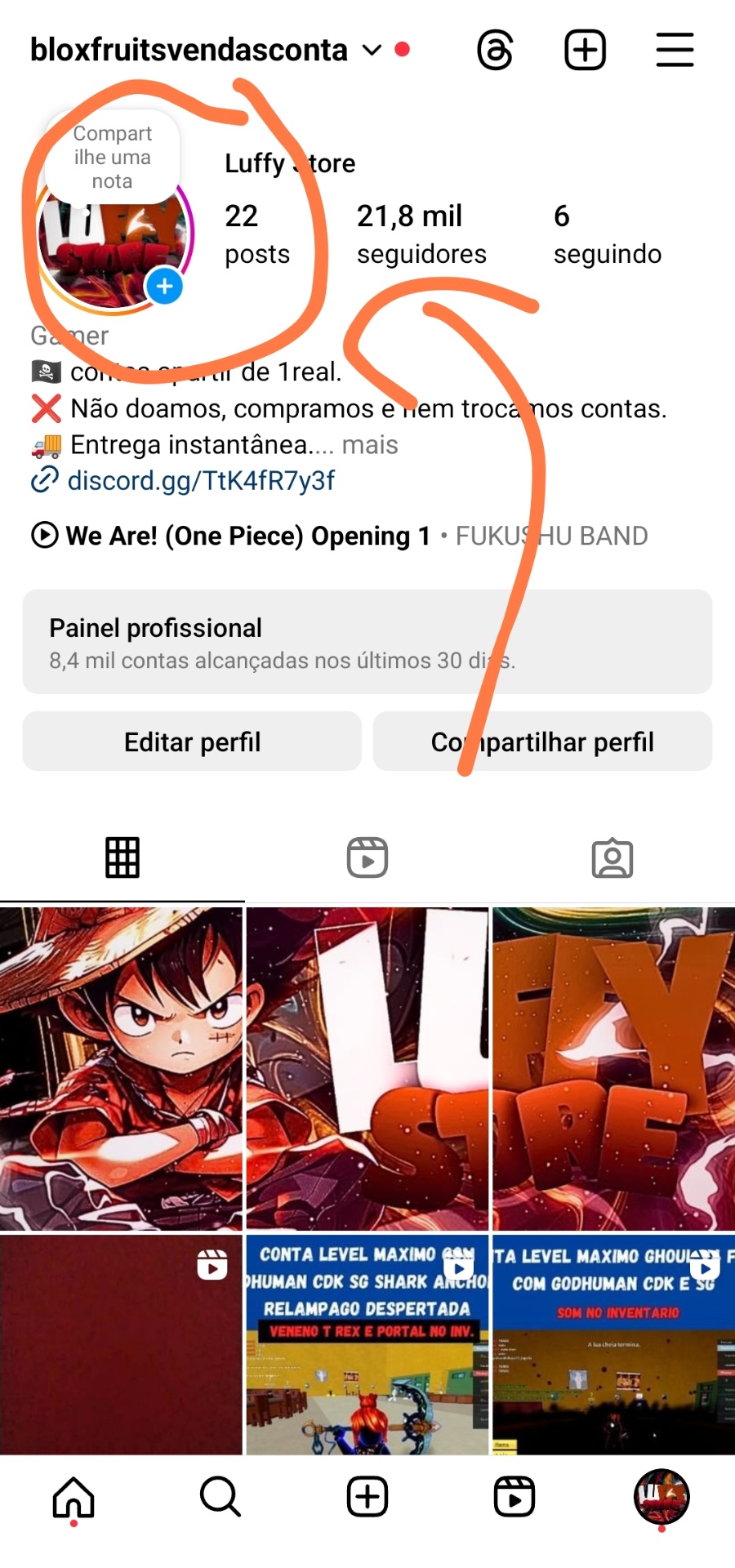 O instagram oficial foi banido